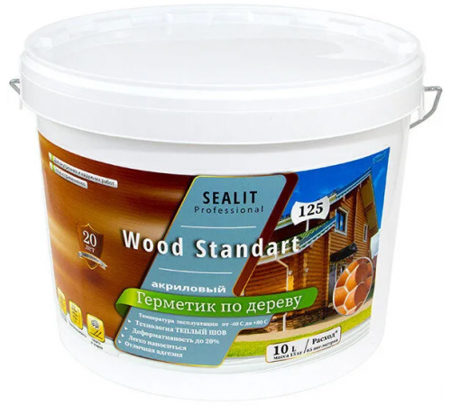 Купить ГЕРМЕТИК - Sealit Wood Standart для профессиональных работ с деревянными домами 5 л в Черкесске, Карачаево-Черкесская Республика